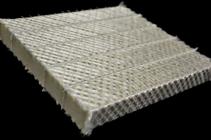 Wrapped fiber reinforced foam core